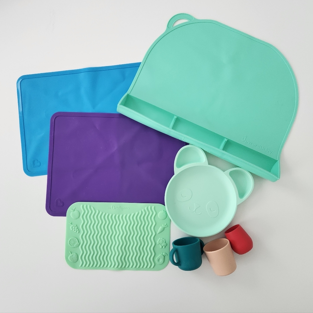 Bundle of Silicone Baby Toddler First Foods Feeding Items